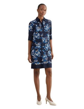 Hobbs London Marciella Dress in Navy Multi at Nordstrom, Size 12