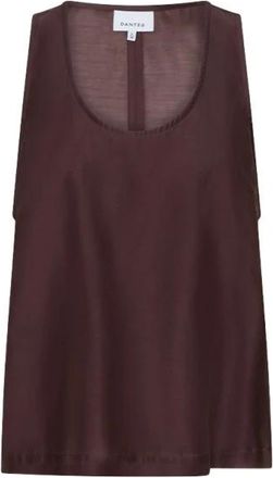 Dante6 Corin Relaxed Fit Tanktop - Dames - Tops - Bruin - Maat: L Poliester