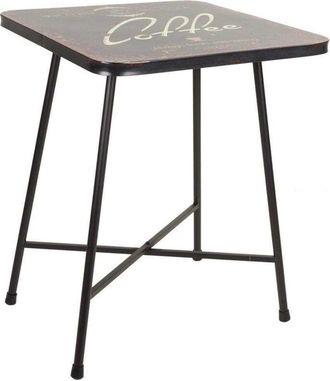 Wanderlust Deco Wanderlust Deco - Mesa cuadrada de metal negra 60x60x77