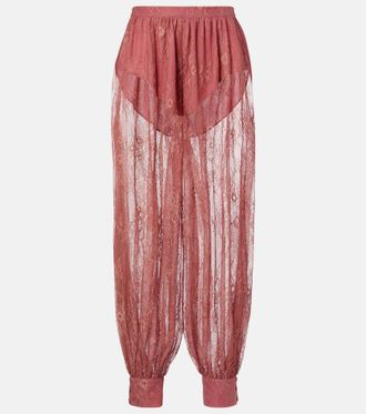 Bananhot Pantaloni balloon Kendall in pizzo