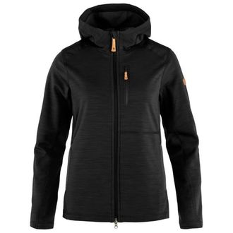 Fjällräven Keb Fleece Hoodie Fleecejacke für Damen | schwarz