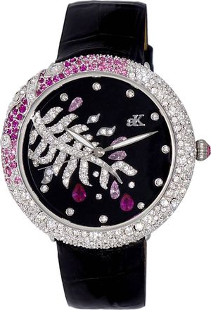 Adee Kaye Womens Majestic Silver Dial Watch