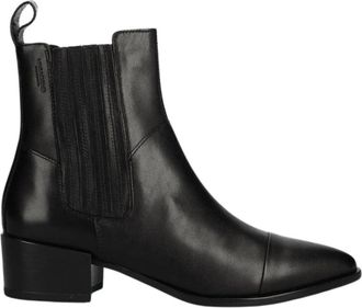 Vagabond Enkellaarsjes - Dames - Laarzen met Hak - Zwart - 39 EU - Schoenen