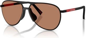 Prada PS 53Zs Dg020D Sunglasses - male - Prada - Sunglasses - Black - 59 MM - Accessories