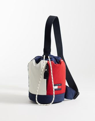 Tommy Jeans Archive - Borsello blu navy, rosso e bianco-Multi