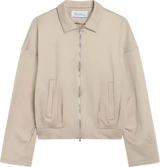 Max Mara Felpa Zip/Cardigan Pure - female - Max Mara - Zip-throughs - Beige - M - Sweatshirts & Hoodies