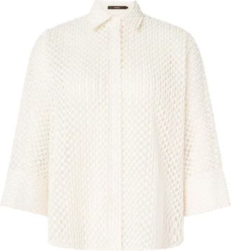 Windsor Blouse met losse pasvorm - Dames - Overhemden - Beige - M - Overhemden