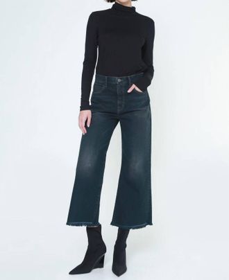 Noend Vanessa Ankle Wide Leg Jeans In Vintage Blue