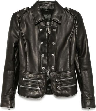 Tom Ford Giacca in pelle - Nero