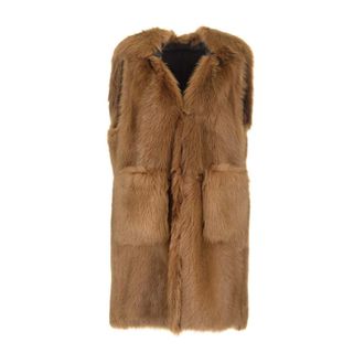 Max Mara Coats - female - Max Mara - Waistcoats - Brown - 2XS - Jackets