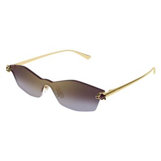Cartier Shield Zonnebril - unisex - Accessoires - Geel - Maat: ONE Size