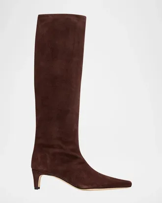 Staud Wally Leather Knee-High Boots