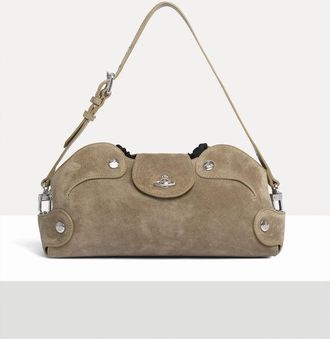 Vivienne Westwood Wilma Clutch Leather Stone