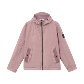 Stone Island Garment Dyed Crinkle Reps NY Jacket - Heren - Zomerjassen - Paars - 3XL - Nylon - Jassen