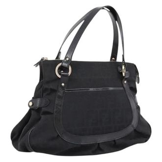 Fendi Pre-owned Zucca Canvas Tote - Dames - Pre-owned - Zwart - Maat: ONE Size