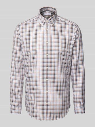 Christian Berg Regular Fit Business-Hemd mit Knopfleiste in Mittelbraun, Gr&ouml;&szlig;e 47/48