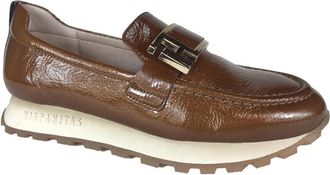 Hispanitas Elegante Loafers - Dames - Loafers - Bruin - 36 EU - Leer - Schoenen