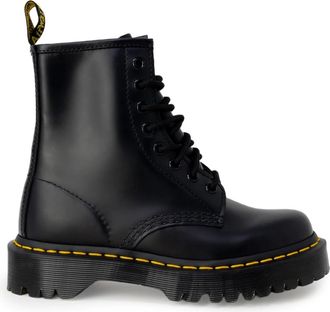 Dr. Martens Dames Leren Amfibie&euml;n - Dames - Veterlaarzen - Zwart - 37 EU - Leer - Schoenen