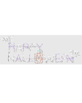 National Tree Company 57 Lighted Happy Halloween Sign