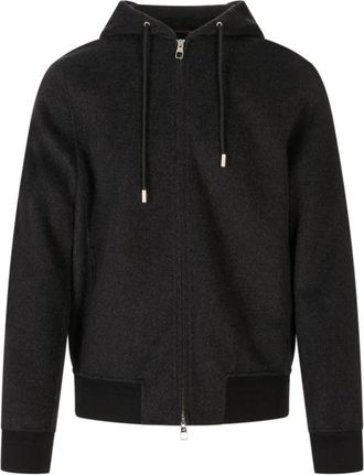 Montecore Hooded Zip-Up Jacket - Heren - Vesten met rits - Grijs - 2XL - Wol - Hoodies & sweatvesten