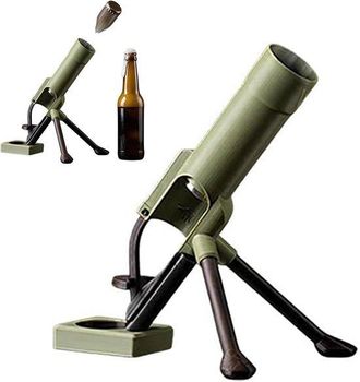 OEM Apribottiglie Creativo A Forma Di Mortaio E Pestello, Design Con Tubo Da 51 Mm, Stile Retr&ograve; Militare, Regalo Divertente Per Uomo, Apribottiglie Con La