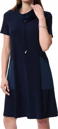 Joseph Ribkoff Sarah Short Sleeve Dress In Midnight Blue