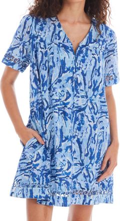 Allison New York Kaia Mini Dress In Blue Floral