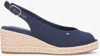 Tommy Hilfiger Womens Slingback Wedge Espadrille Sandal - Blue - US 6.5 / EU 37