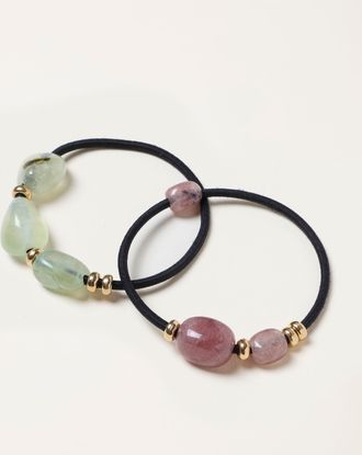 Fat Face FatFace Multi 2 Pack Stone Hair Ties