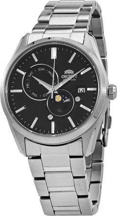 Orient Sun & Moon Automatic Black Dial Mens Watch RA-AK0307B10B