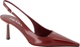 Prada Patent Leder Pumps - Dames - Pumps - Rood - 36 EU - Schoenen
