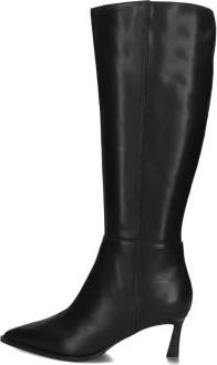 Steve Madden Schoenen, Dames, Zwart, 39 EU, Wol, Zwarte Lucid Puntige Neus Hoge Laarzen