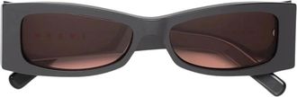 Marni Effen Grijze Zonnebril - unisex - Zonnebrillen - Grijs - ONE Size - Accessoires