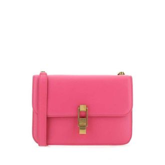Saint Laurent Fuchsia Leather Le Carre Shoulder Bag 5604 Borse A Mano
