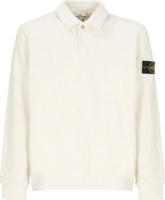 Stone Island Compass-motif polo shirt - men - Cotton - L - Neutrals