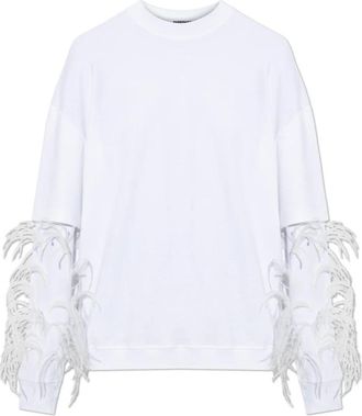 Darkpark Troy Katoenen T-shirt - Dames - Longsleeves - Wit - XS - Katoen - Tops