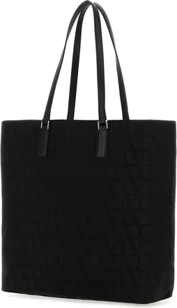 Valentino Garavani Mens Tolie Iconographe Shopping Bag Nero Borse A Mano