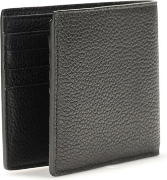 Tom Ford Mens T Line Bifold Wallet Grained Leather Black Calf Bos Taurus