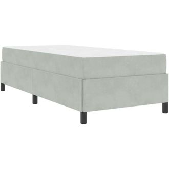 vidaXL Estructura De Cama Gris Claro, Gris Y Blanco 90 X 200 Cm Vidaxl