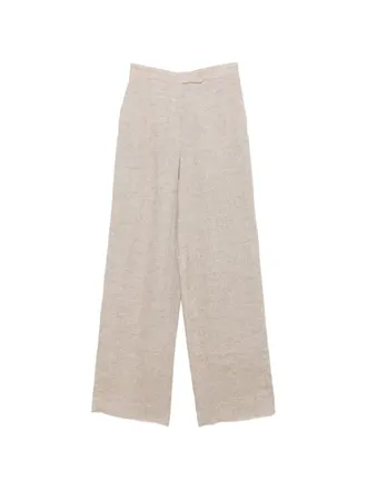 Emporio Armani Womens Linen Trousers