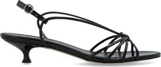 Aeyde Amara Sandalen met Hak - Dames - Sandalen met hakken - Zwart - 38 1/2 EU - Leer - Schoenen