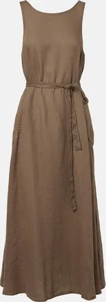 Velvet Reta linen midi dress