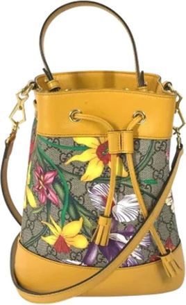 Gucci Pre-owned Canvas gucci-bags - Dames - Vintage Tas - Veelkleurig - ONE Size - Vintage