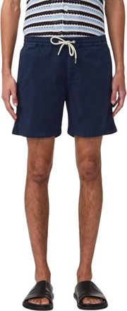 Nn.07 Gregor Drawwstring Shorts In Navy Blue