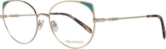 Pucci Gouden Dames Optische Monturen - Dames - Brillen - Geel - ONE Size - Accessoires