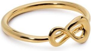 Monica Vinader Infinity Ring in 18Ct Gold Vermeil at Nordstrom, Size 6.75