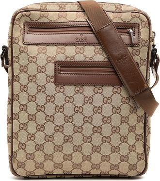 Gucci Tweedehands Gg Canvas Schoudertas