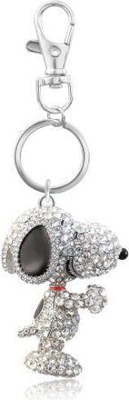 Peanuts Snoopy Peanuts Pave 3D Bling Keychain in White at Nordstrom