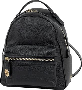 Coach Black Leather Backpack (Pre-Owned)