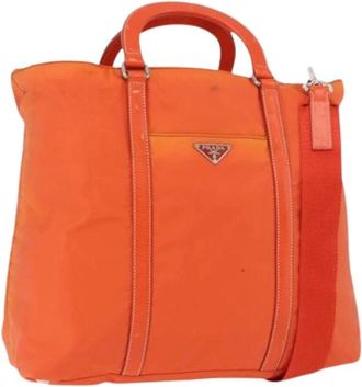 Prada Borsa Tote Vintage Pre-owned - - Pre-owned - Donna - Arancione - ONE SIZE